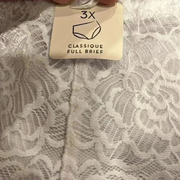 [3X]Deesse White  Laced Classic Full Brief-Bundle of 2 - Picture 2 of 5